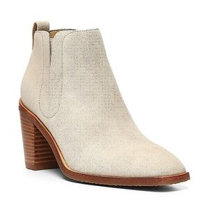 NYDJ Jolene Booties Suede Sand NEW NWT